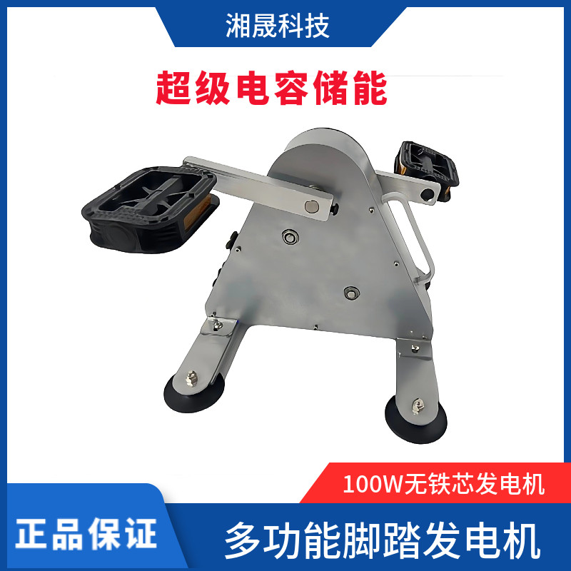 可携式脚踏发电机 无铁芯无刷永磁 健身发电 户外充电 健身车