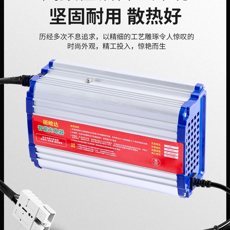 24V30A电动叉车电瓶充电器60V15A12V10A洗地机堆高车铅酸充电器