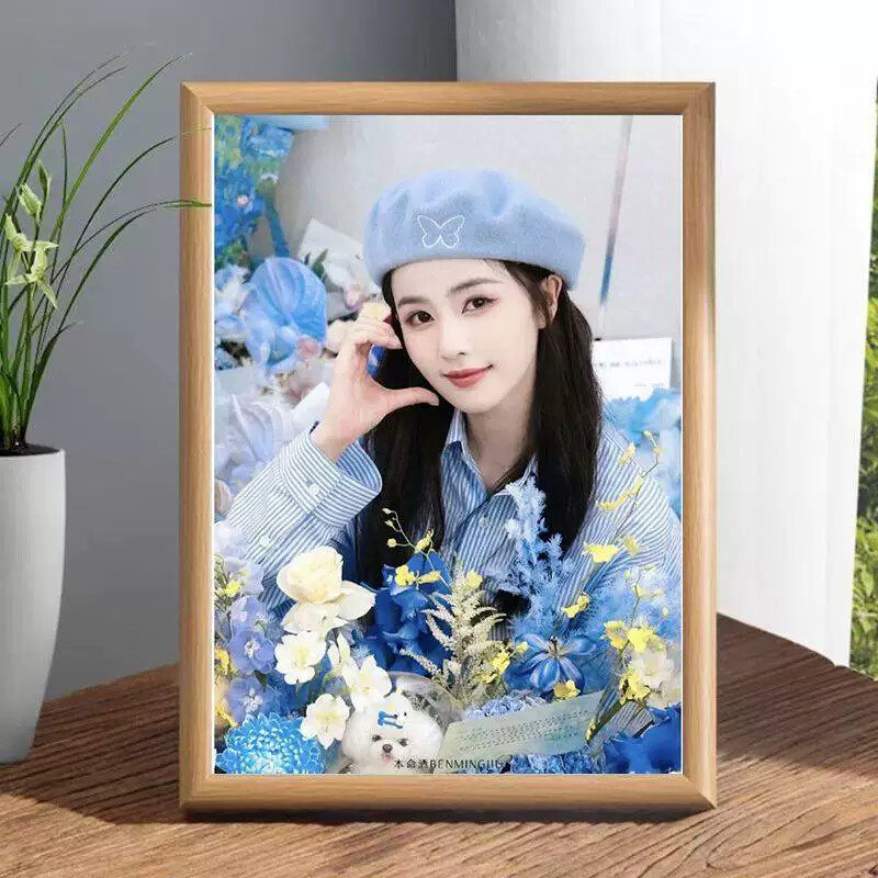 白鹿满钻带框钻石画粉丝礼物