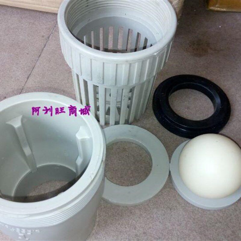 奔达PP圆球型底阀 过滤PP底阀 奔达耐酸碱PP底阀3寸DN80尺寸90MM