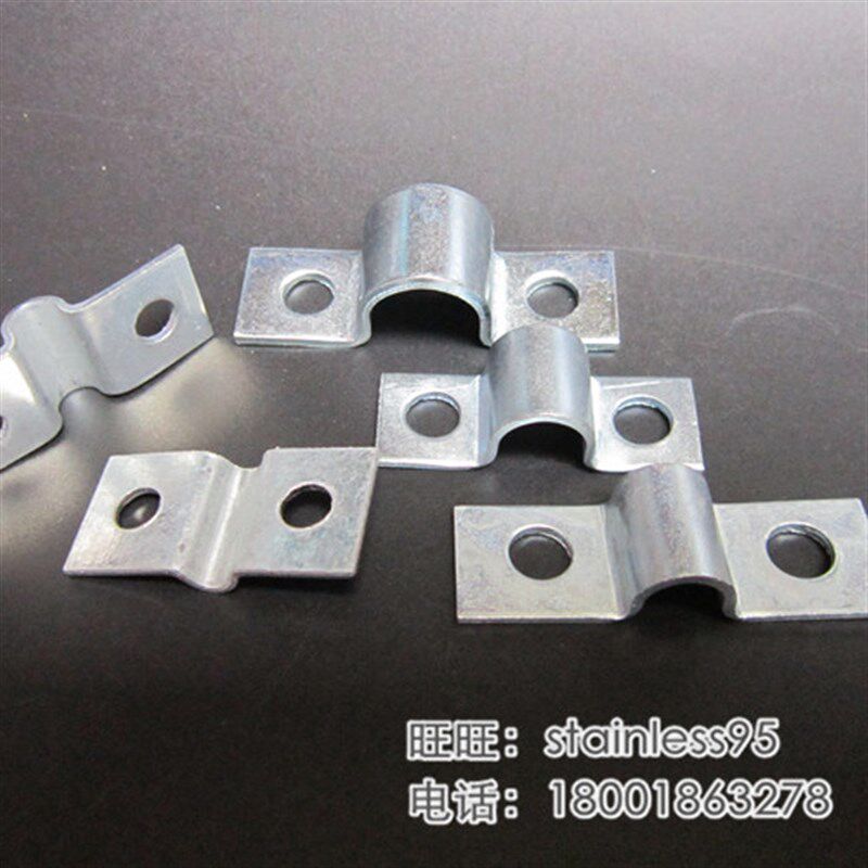 加宽骑马加厚管卡铁板卡管夹固定管子卡箍M6 8 10 12 14 16 18mm