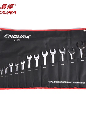 ENDURA力易得E1542双开口扳手13件套扳手棘轮双梅花敲击单头钩形