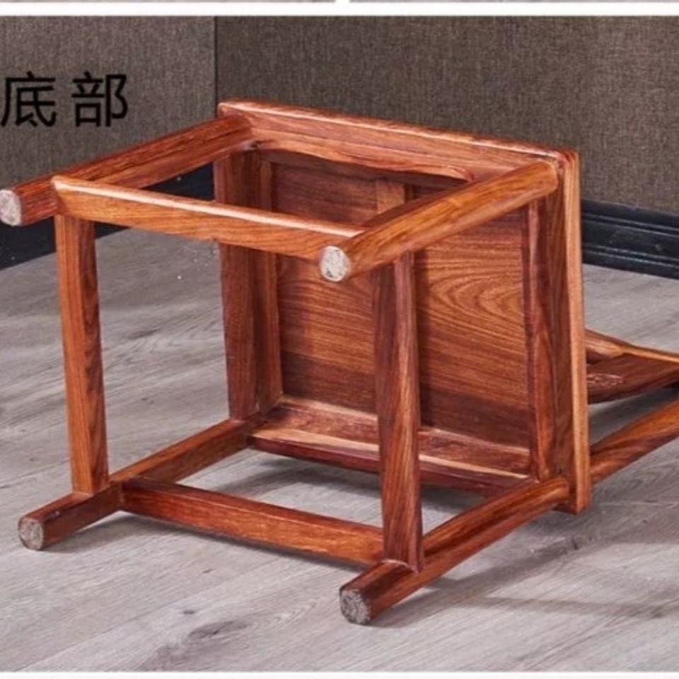 红木椅子小官帽餐桌椅中式实木刺猬紫檀小椅家用茶桌花梨木靠背椅