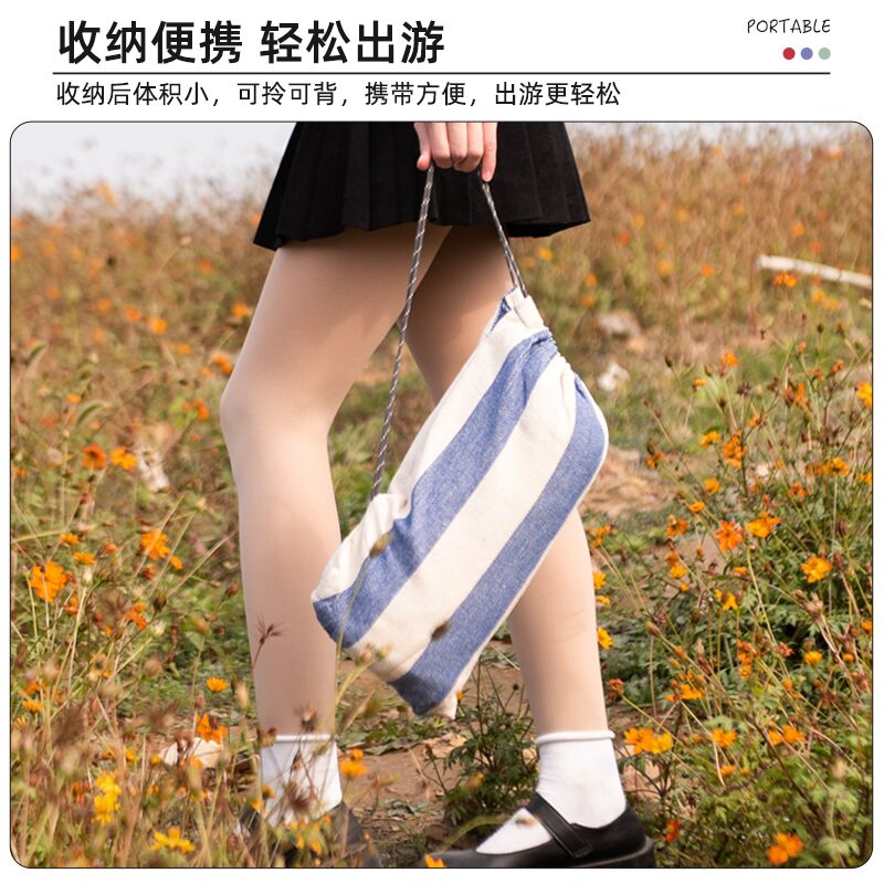 吊床户外秋千防侧翻网床摇床吊网超轻睡网露营双人室外树上吊绳