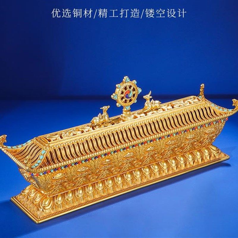 多款聚宝卧香炉宝宇卧香盒祥麟纯铜卧香炉线香炉吉祥八宝祥瑞熏香