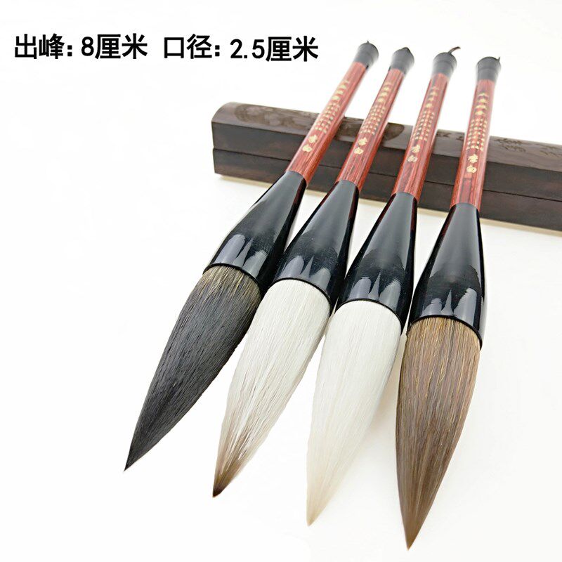狼毫斗笔大号特大中号小号国画大毛笔大码斗笔兼毫羊毫对联笔抓笔