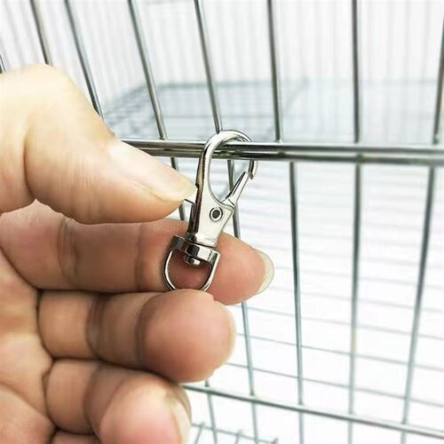 猫笼门扣宠物门锁扣47基仓鼠笼门锁卡扣狗笼固定扣兔笼锁门扣配件
