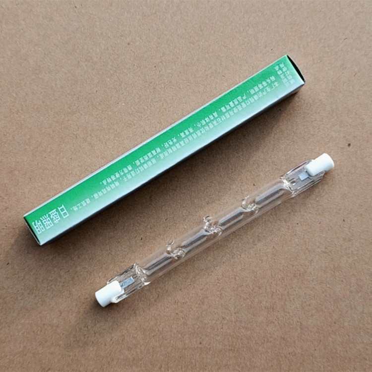 卤钨灯管R7S顶式太阳双端碘钨灯超亮发热烤鸭炉500W300w草地坪灯图片
