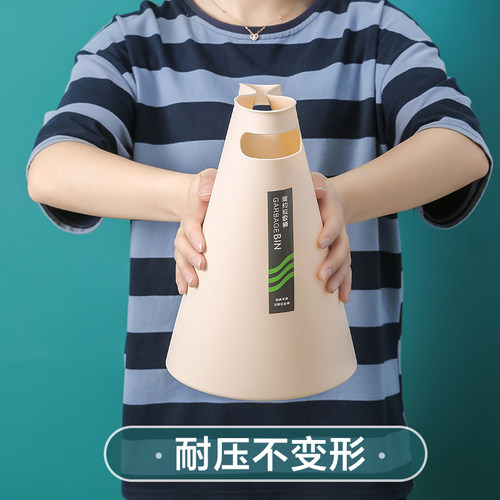 大号垃圾桶家用20升客厅创意时尚卫生间厨房卧室办公室带压圈无盖