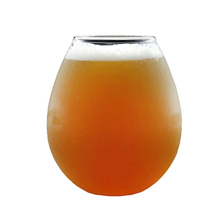 包邮创意球型水滴精酿啤酒杯果汁杯网红杯大肚蛋型杯可定制LOGO