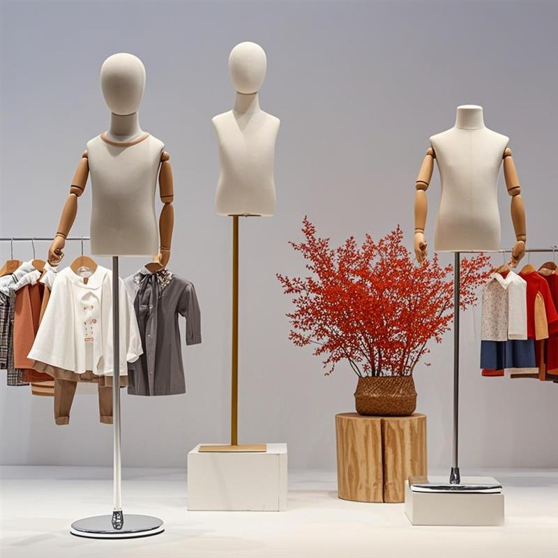 儿童模特道具半身童装服装店男女小孩衣服展示架带头人台模特架子