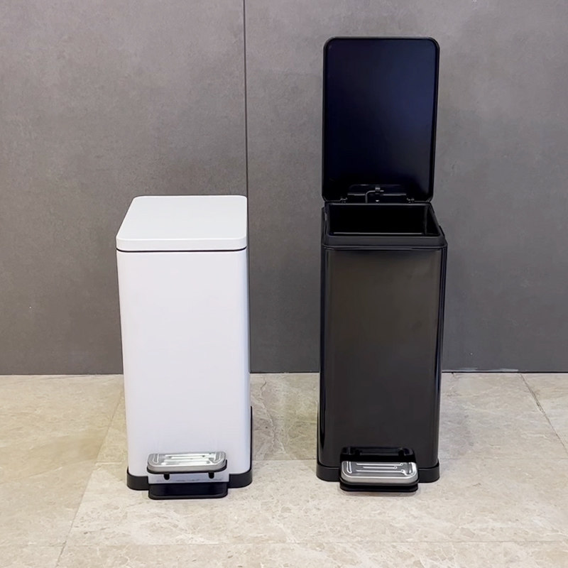 茶水桶茶渣桶茶台废水桶工夫茶配件家用脚踏式双层垃圾桶大号茶桶