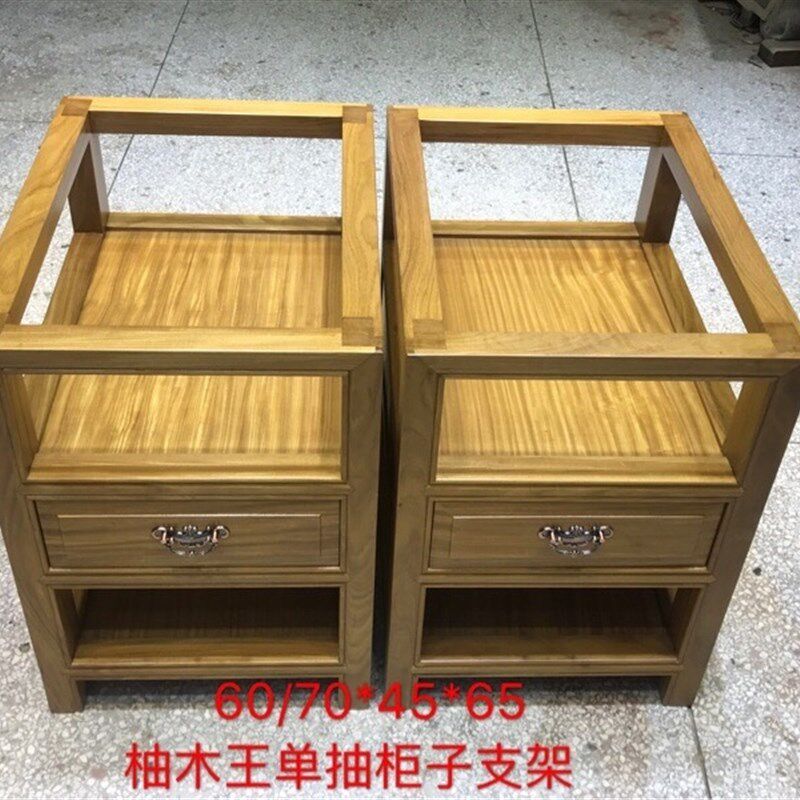 非洲柚木桌子腿大板支撑架脚茶餐桌台脚原木配套各种支架桌脚
