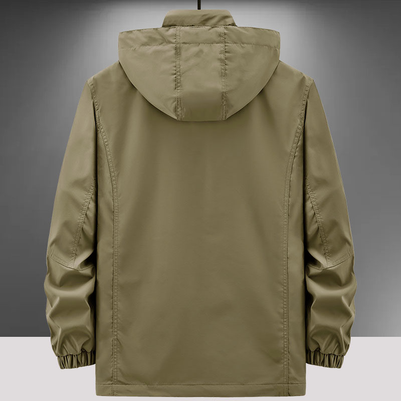 2023春秋季新款多口袋夹克男装中长款军旅风工装户外休闲冲锋外套