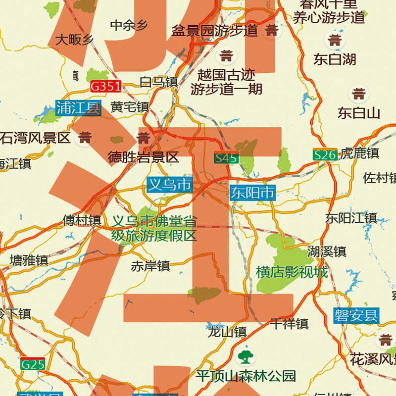 2025新款华东地区地图贴图办公室挂图高清壁贴超大装饰画定