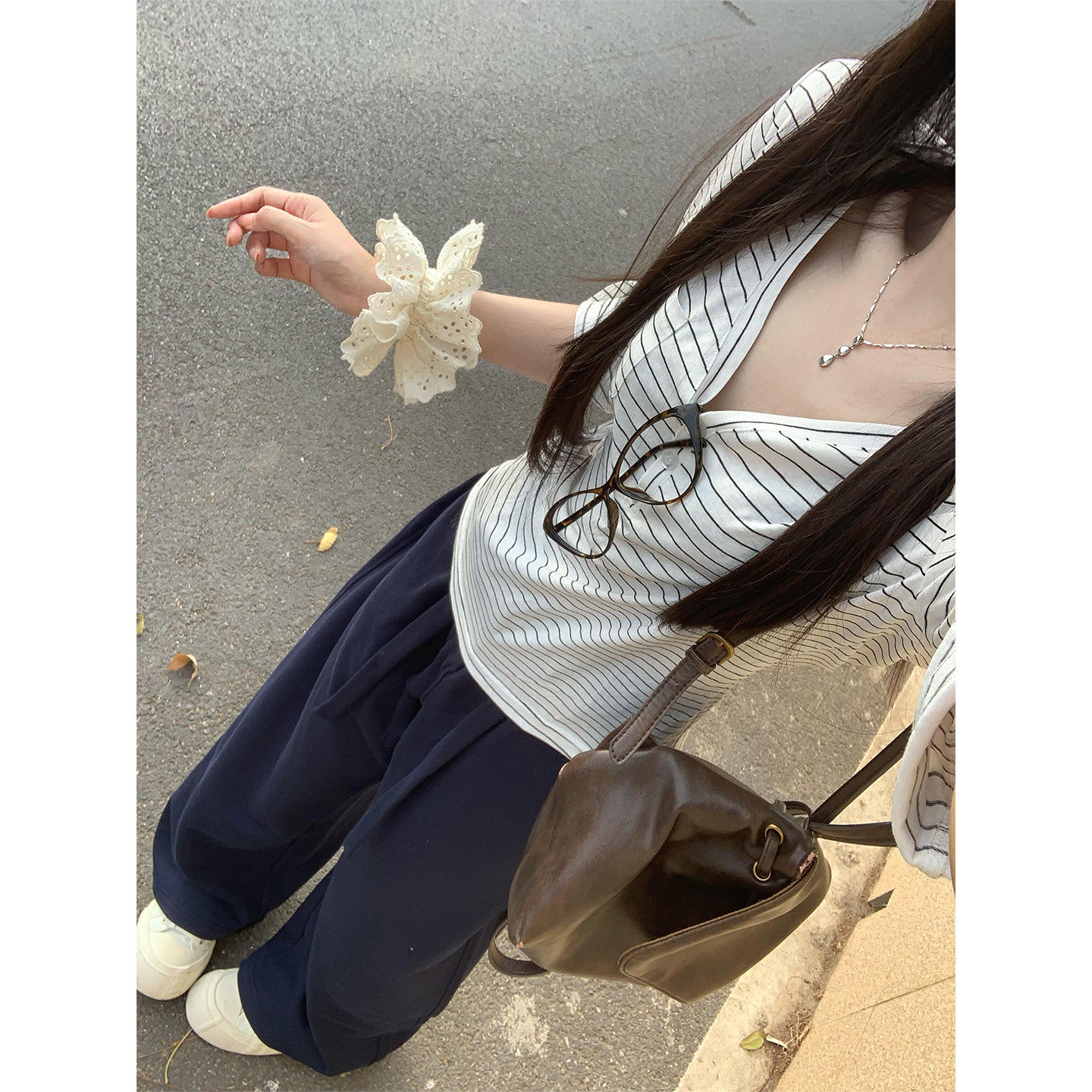 法式温柔风休闲运动套装