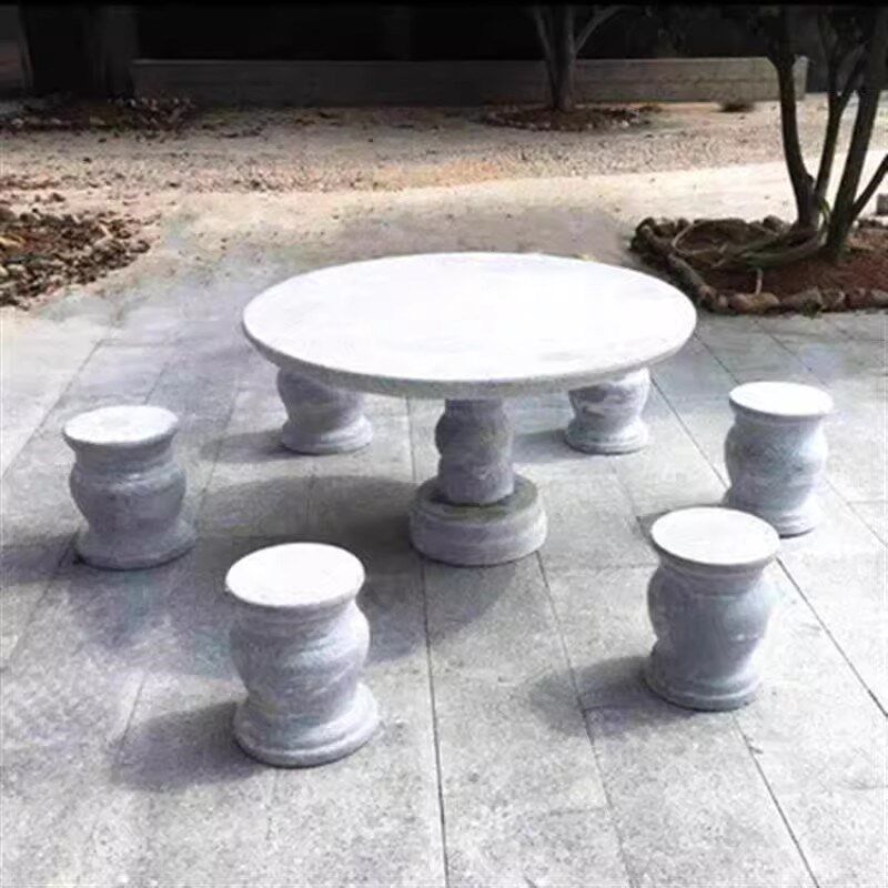 石桌石凳休闲石桌石凳广场别墅庭院花园茶几天然花岗岩大理石石台