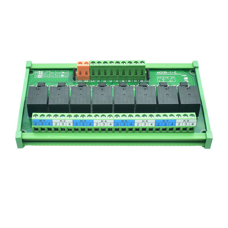 继电器模组光耦隔离控制模块5V/12V/24V4/8路单片机plc输出放大板