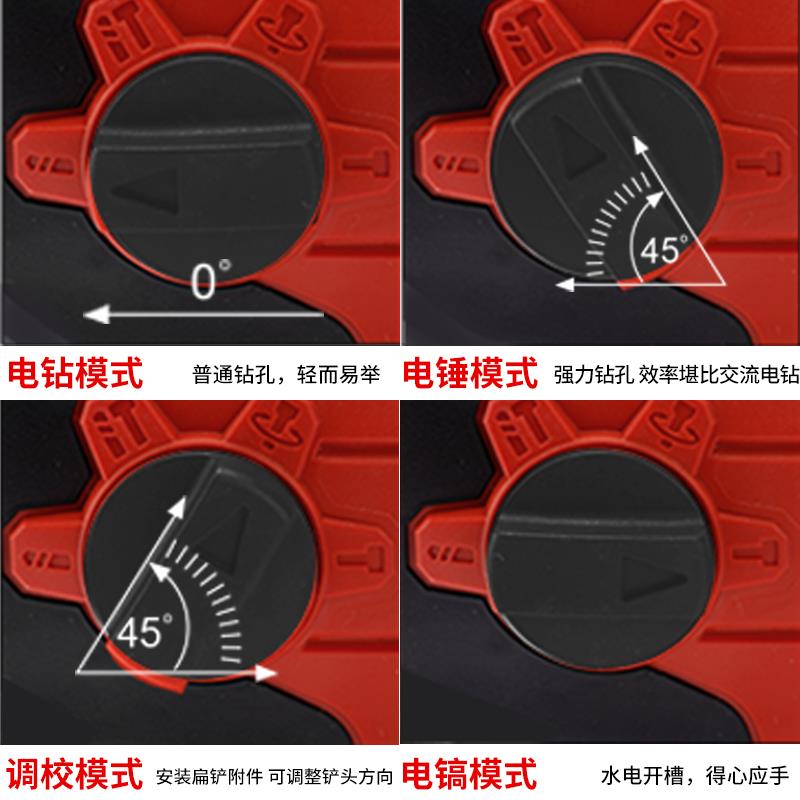 skil1704无刷充电电锤20v锂电冲击钻电镐无线电动工具锤钻磨组合