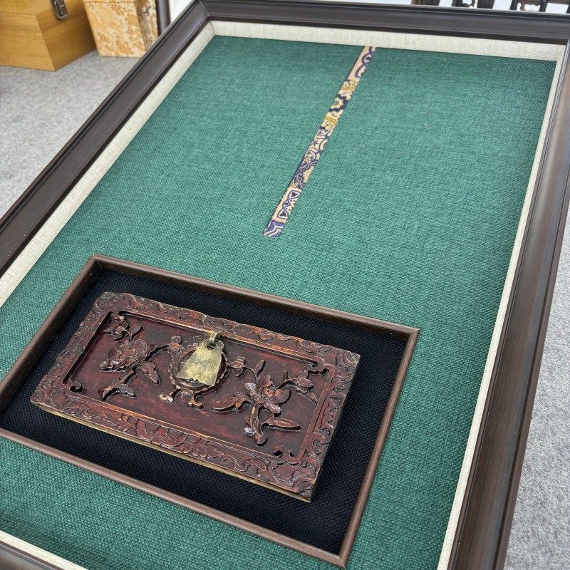 实木框老木雕框中框可个性定制内凹立体画框相框挂画装裱挂墙装饰