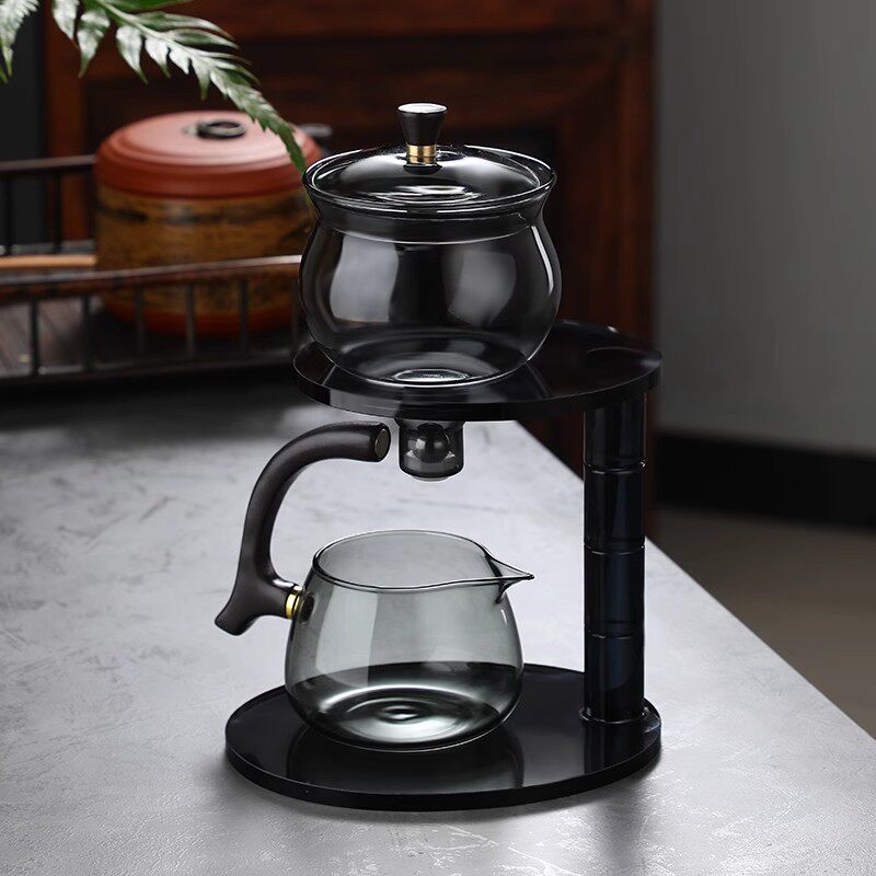懒人自动泡茶器磁吸滤茶器一体玻璃茶具茶水分离茶滤茶漏泡茶神器
