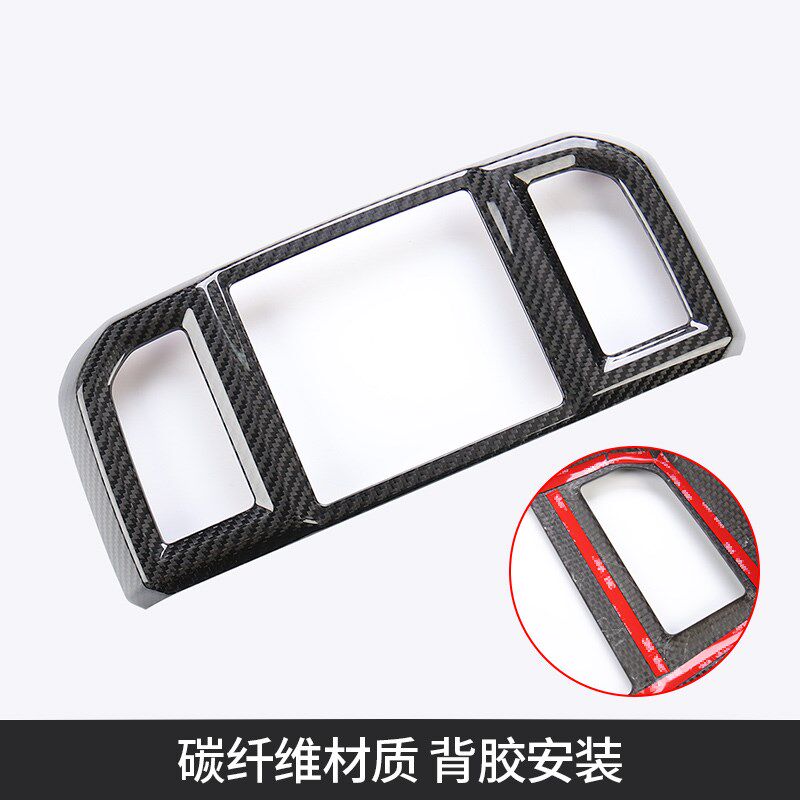 九候猛禽F150 LTD改装17-20款碳纤维后排出风口装饰框内饰用品