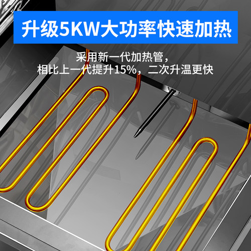 电炸炉油炸锅商用油炸机双缸台式大容量汉堡鸡排设备炸土豆炸串锅