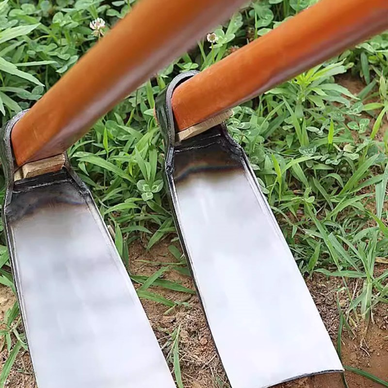 专业锰钢农用锄头挖冬笋挖土神器挖沟铲子家用种菜农具老式除草刀