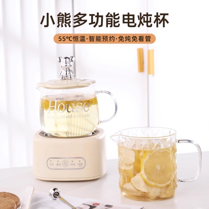 办公室迷你养身壶小型煮茶器花茶一体多功能烧水壶新款全玻璃茶壶