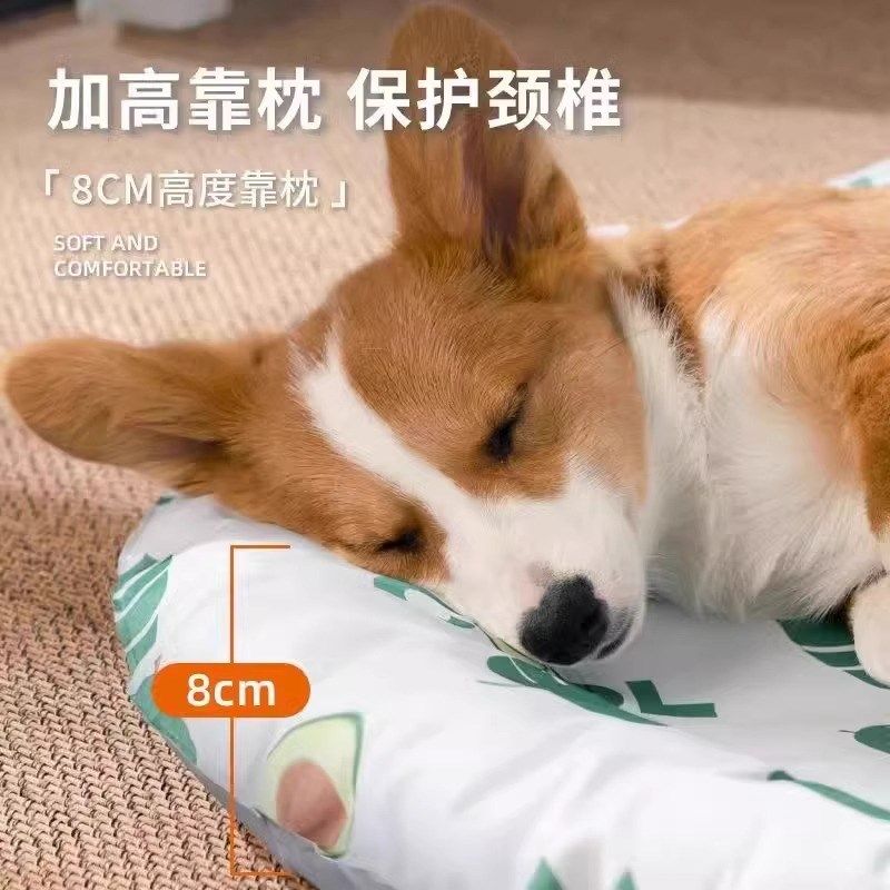 狗狗圆形冰垫夏季降温猫咪冰窝猫窝狗窝睡垫凉席小型犬垫子宠物用