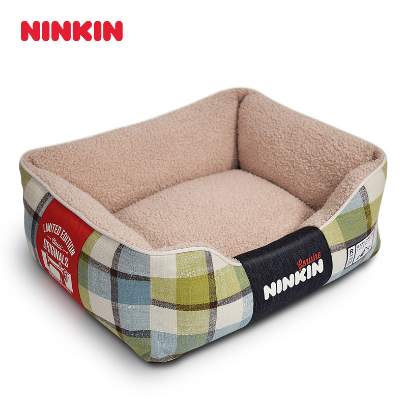 Ninkin毛绒可拆洗狗窝小中型犬秋冬狗牀泰迪博美巴哥柴犬边境牧羊