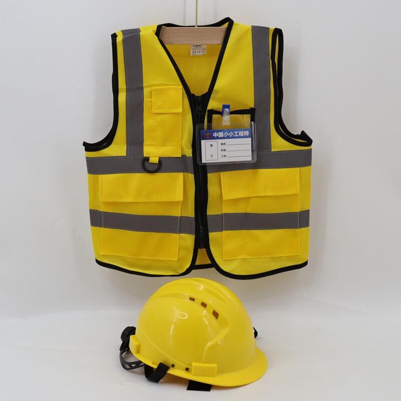 六一儿童工程师修理工服装男童拧螺丝工具箱玩具幼儿园职业体验服 - 实物图
