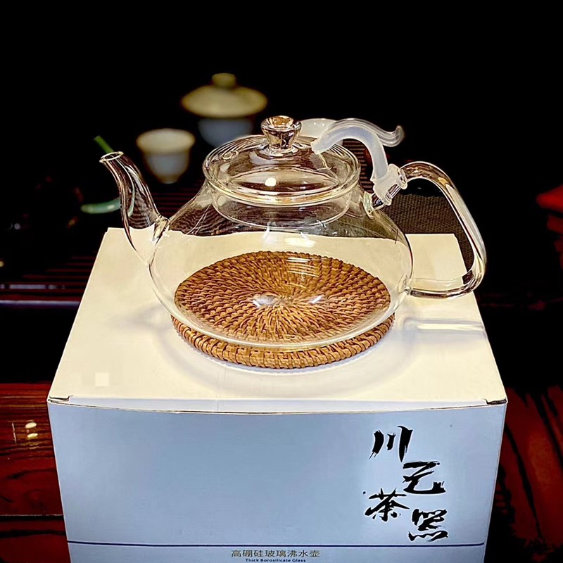 电陶炉专用高硼硅玻璃耐高温玻璃泡茶壶养生壶电磁炉专用川己茶器