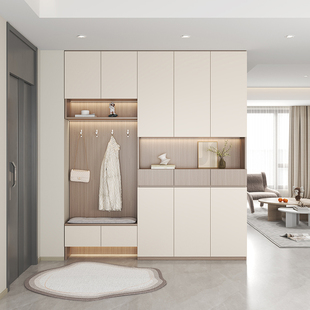 柜玄关柜到顶靠墙家用门口客厅柜坐凳入户门厅柜衣帽柜定制 北欧鞋