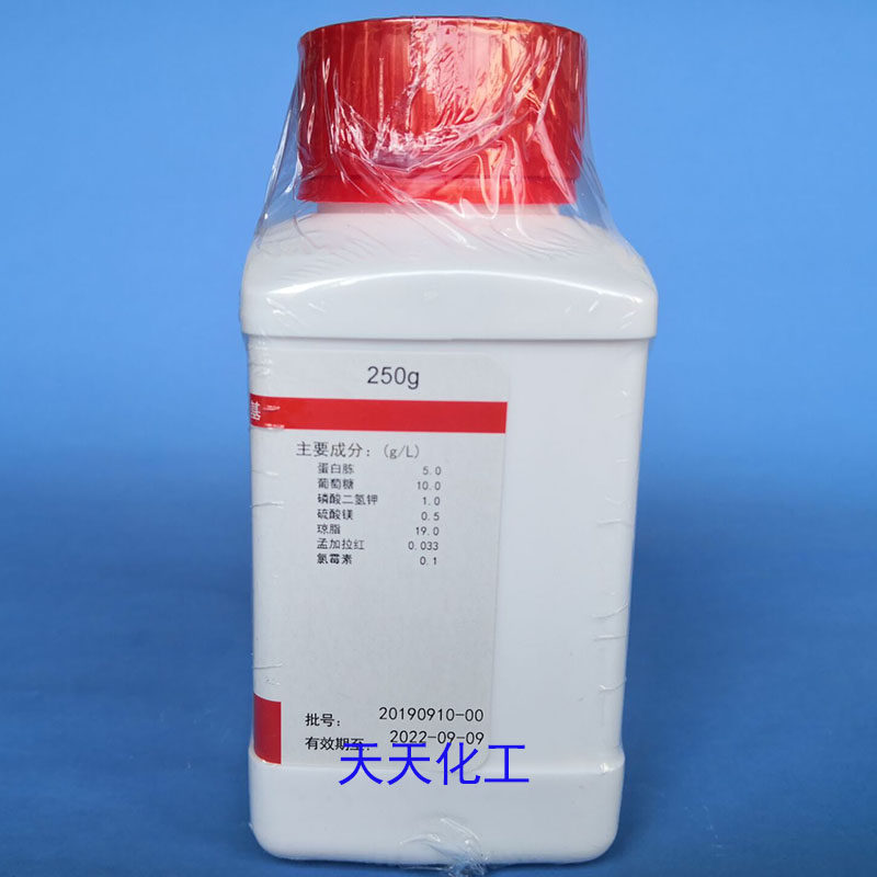 M0133 孟加拉红(虎红)琼脂培养基 250g杭州微生物 陆桥 海博 环凯