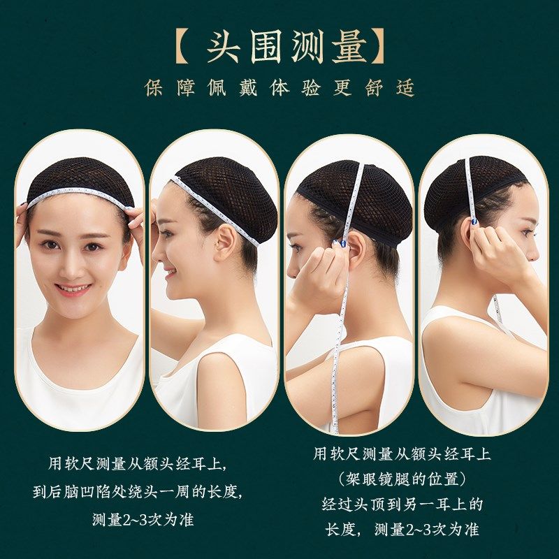 假发女短发全手织中老年真发全真人发丝妈妈女士头套短卷发真头发