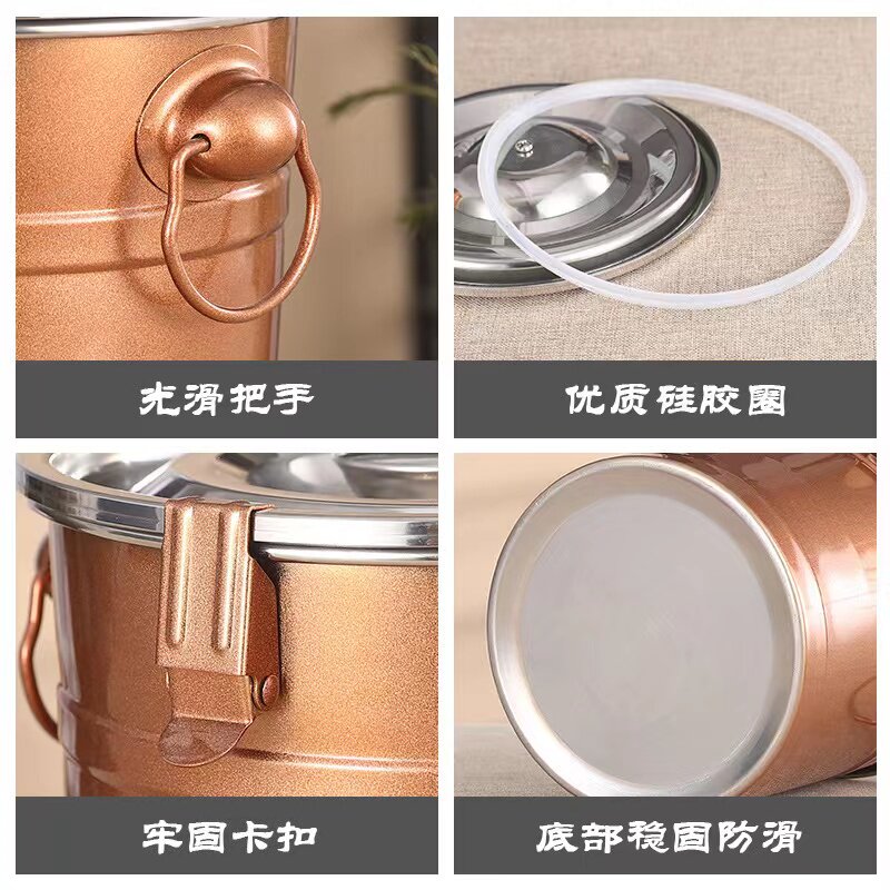 高档不锈钢茶叶桶密封包装茶盒罐放茶叶的茶罐收纳盒空盒存茶叶罐