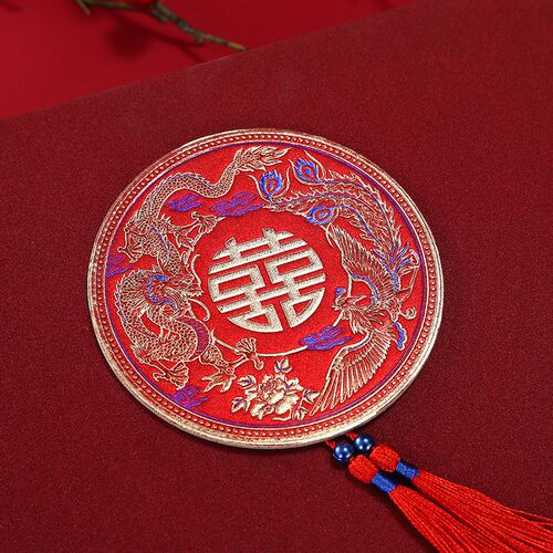 新款酒红色结婚彩礼箱订婚提亲聘礼箱女方陪嫁礼金手提盒结婚用品