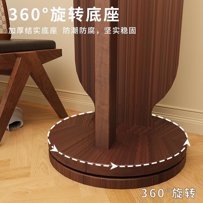 旋转穿衣镜挂衣架一体镜子落地全身镜卧室衣帽架立式家用大试衣镜
