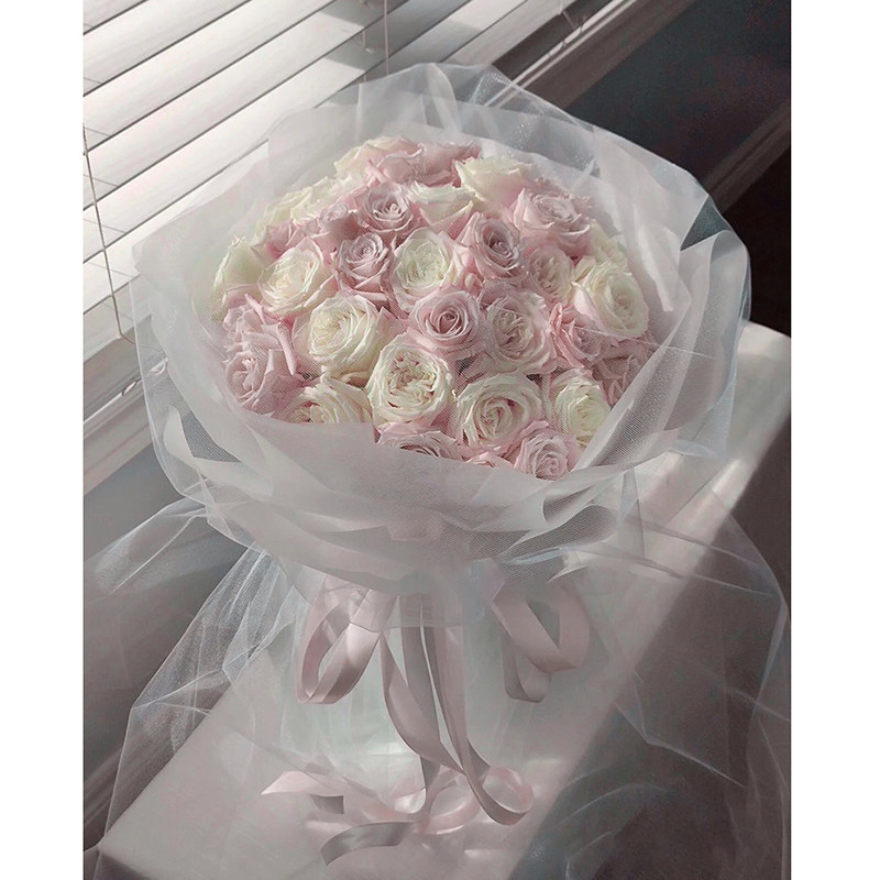 粉玫瑰花束生日鲜花速递成都深圳广杭州北京上海全国同城配送花店