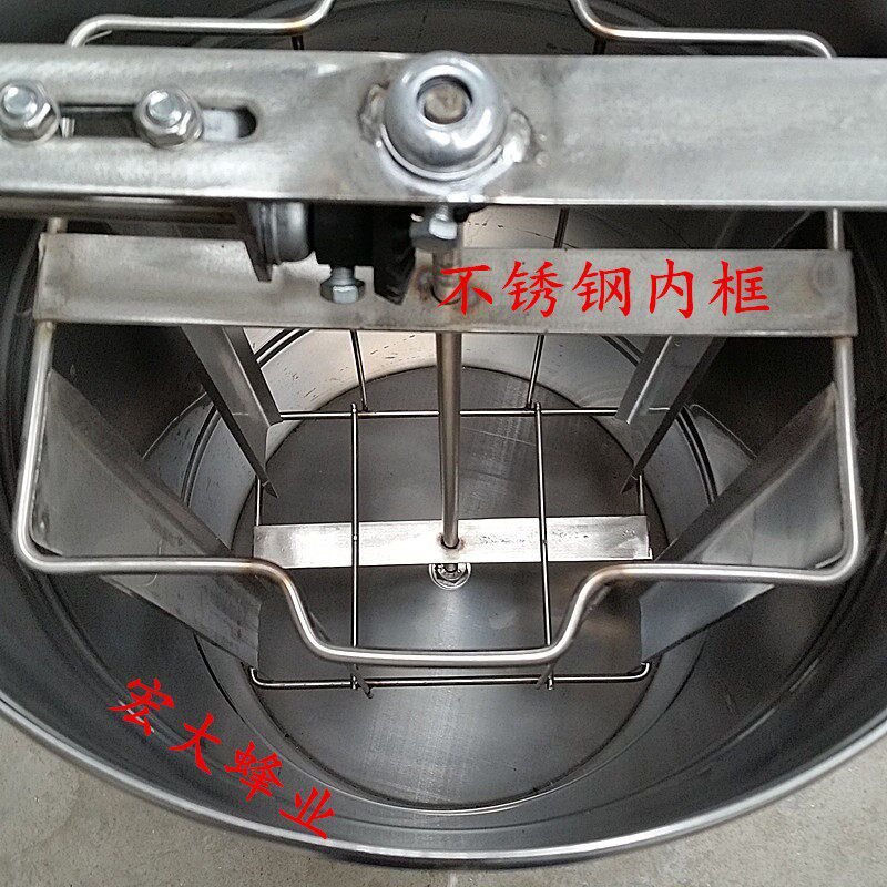 蜜蜂工具加厚不锈钢摇蜜机手动两框中蜂蜂蜜分离机304打糖机包邮