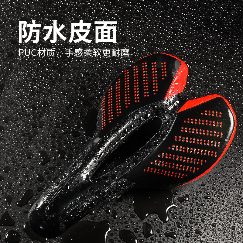 加厚硅胶自行车坐垫带灯公路山地单车超软减震防水座垫骑行装备