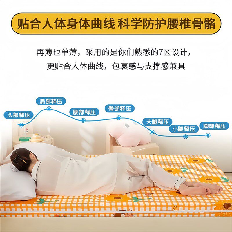 高密度45D加硬加厚海绵床垫经济型1.2m单人床垫沙发飘窗垫可定制