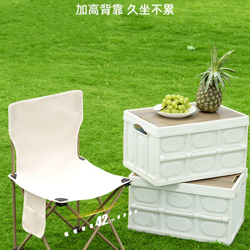户外折叠椅子便携式结实马扎摆摊露营钓鱼靠背帆布美术生写生画凳