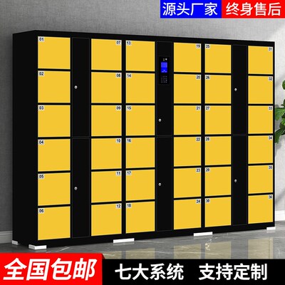 超市电子存包柜刷卡指纹人脸识别扫码寄存储物柜智能手机柜存放柜