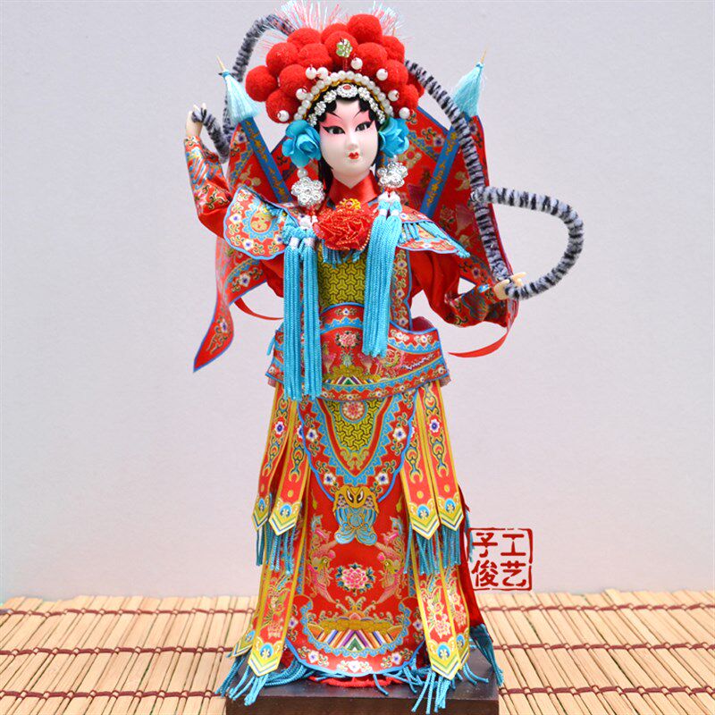 京剧摆件绢人中国风手工艺品送老外特色戏曲人偶出国礼品外事礼品