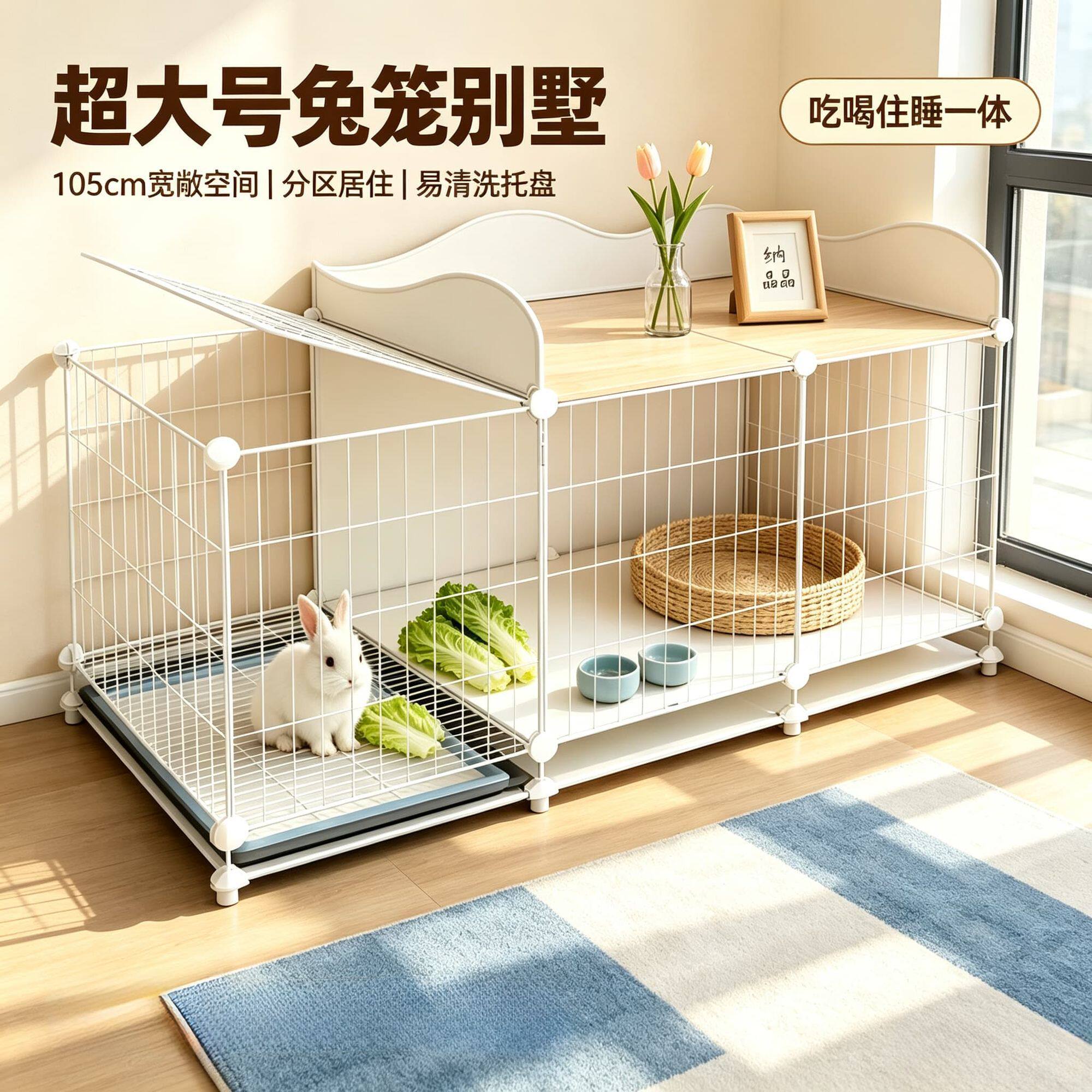 【今日特价】兔笼子室内家用兔窝