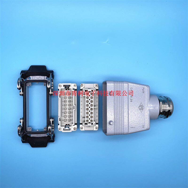 意尔玛ILME 16芯16孔路重载连接器航空插头CNEM 16 T/CNEF 16 T