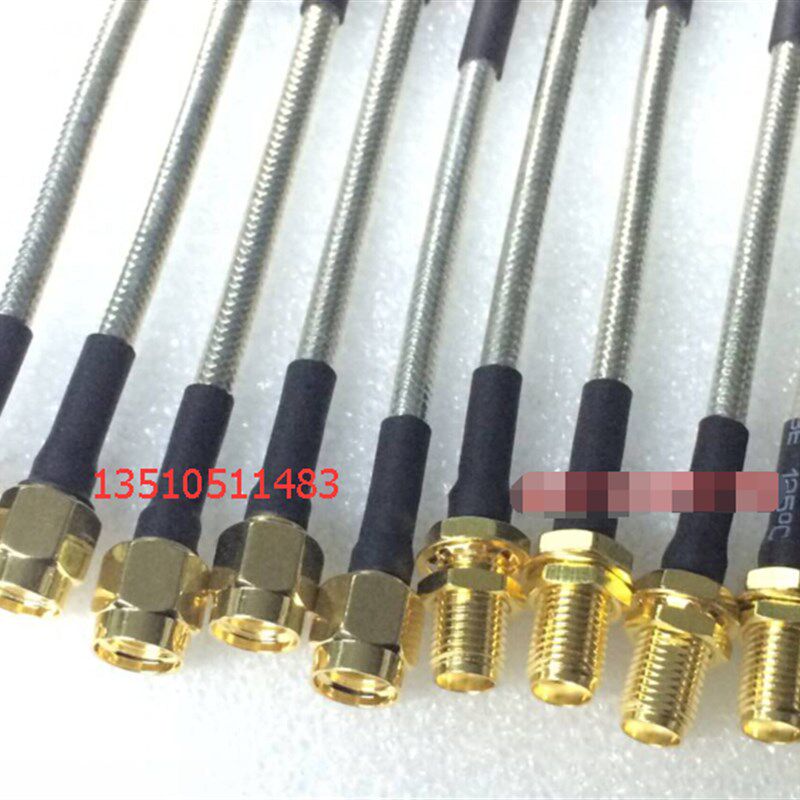 RP-SMA-JK射频微半AP跳线 高频SMA反极公转母RG402半柔同轴馈线