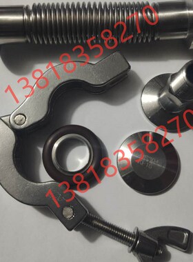 304不锈钢KF真空六角外丝接头KF16-1/8快装接头KF25-1寸卡盘卡箍